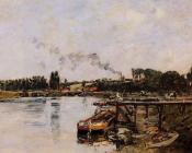 尤金 布丹 : Saint-Valery-sur-Somme, the Abbeville Canal